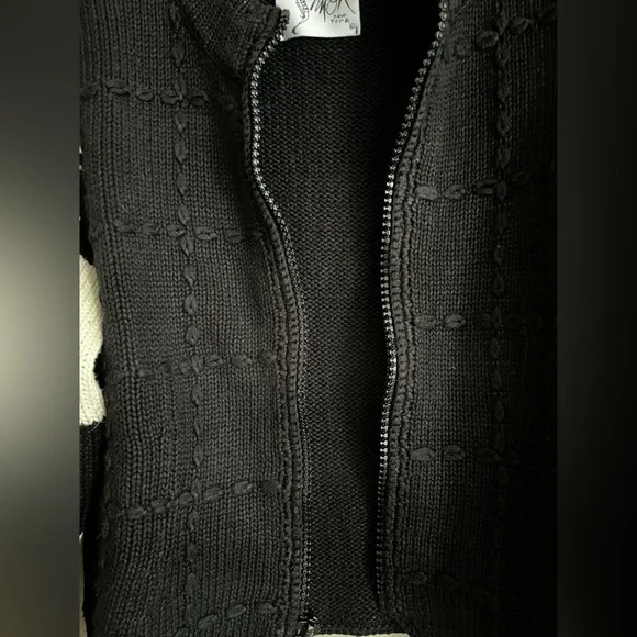 Vintage Michael Simon snowflake zip up sweater - Picture 6 of 8